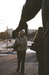 апрель 2003 Друзья издеваются у памятника Шемякина